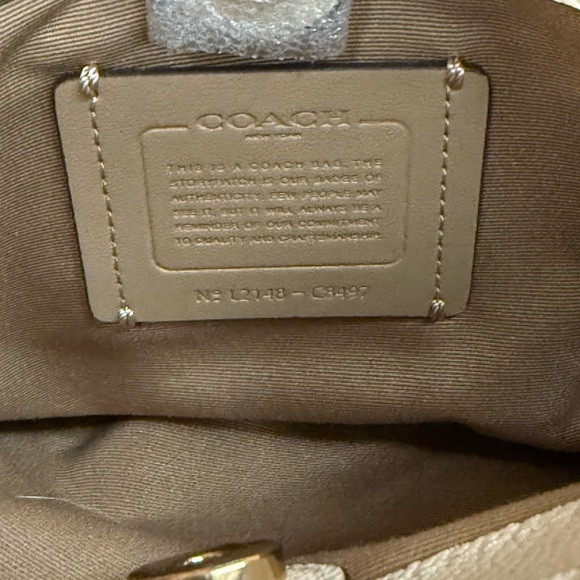 Coach Mini Lillie Carryall With Signature Canvas Detail NWT - Picture 11 of 11